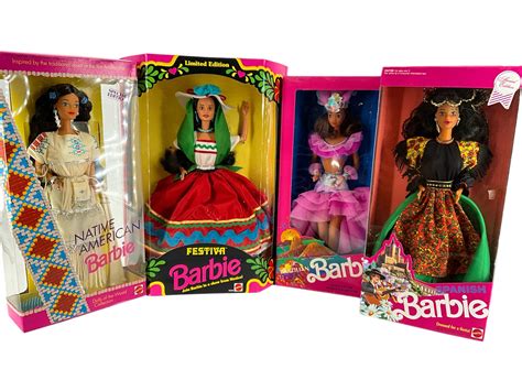 Lot - (4) Limited and Special Edition Barbies, including:, Festiva