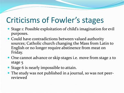 PPT - James W. Fowler’s Faith Development Theory PowerPoint Presentation - ID:2161083