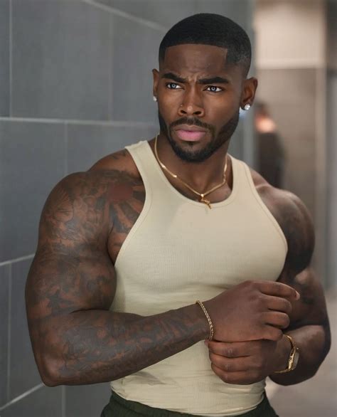 Pinterest in 2025 | Dark skin men, Attractive black men, Black muscle men