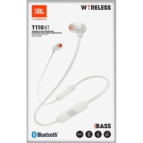 JBL T110BT Wireless In-Ear Headphones - White | BIG W