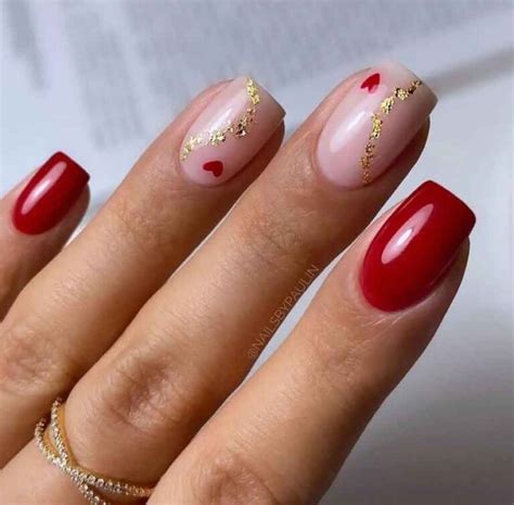 Unhas Delicadas E Elegantes Vermelho - 30+ Unhas Decoradas Vermelhas (delicadas, chiques, dia dos Namorados ...