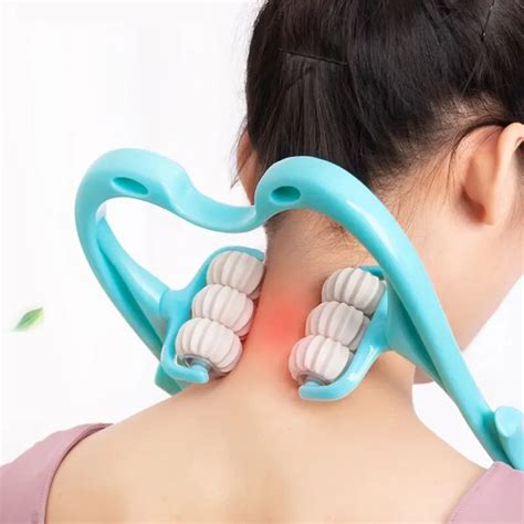 Массажный ролик для шеи, шеи, плеч, спины | AliExpress