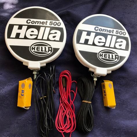 Lamps - Hella Comet 500 Spot lampen, kappen en toolbag - 1980 - Catawiki