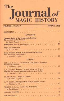 Journal of Magic History – Zauber-Pedia