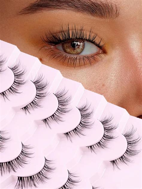 amazoncom cat eye lashes wispy eyelashes mm manga cat eyelashes