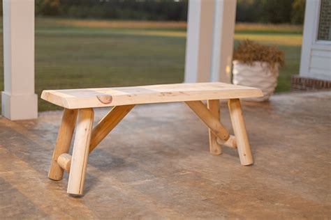 4' Rustic Log Bench — Southern Rustic Logwerks