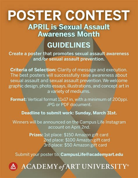 Contest! Sexual Assault Awareness Poster | Academy of Art University