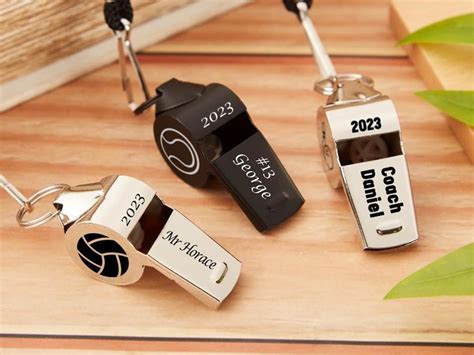 personalised whistle personalized whistle necklace sports rope rugby