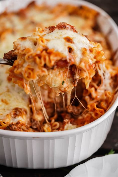 lazy lasagna casserole bowl