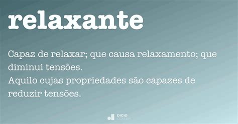 Como Se Escreve Relaxante