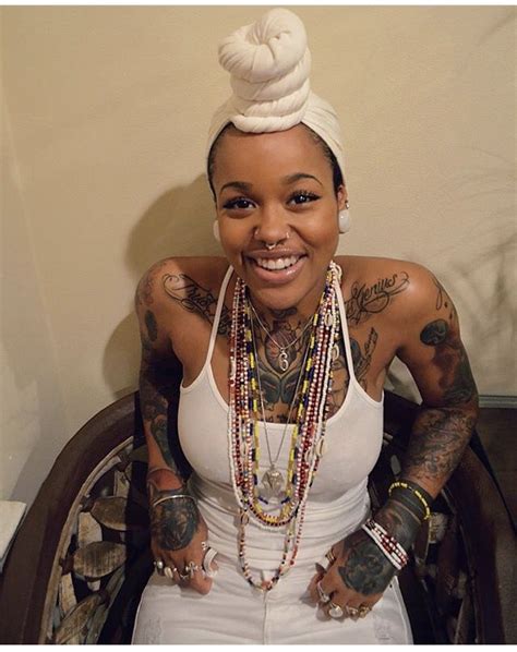 PINNED BY: @LOVEMEBEAUTY85 | Black girls with tattoos, Beautiful black