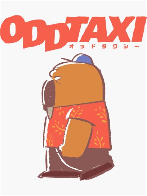 "Odd Taxi Odokawa " Sticker for Sale by ClubWild | Redbubble