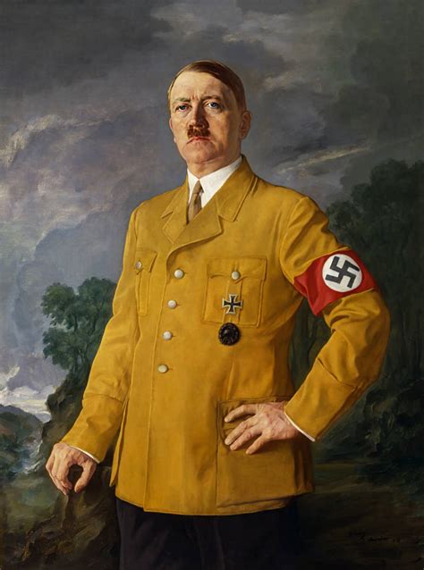 restored portrait painting  adolf hitler   hericsenaalmeid