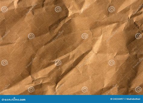 Crinkled Brown Paper Texture Stock Photography | CartoonDealer.com ...