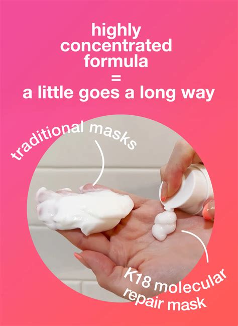 how to use k18 molecular repair hair mask