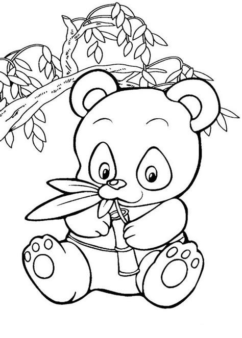 panda coloring pages for kids - Clip Art Library
