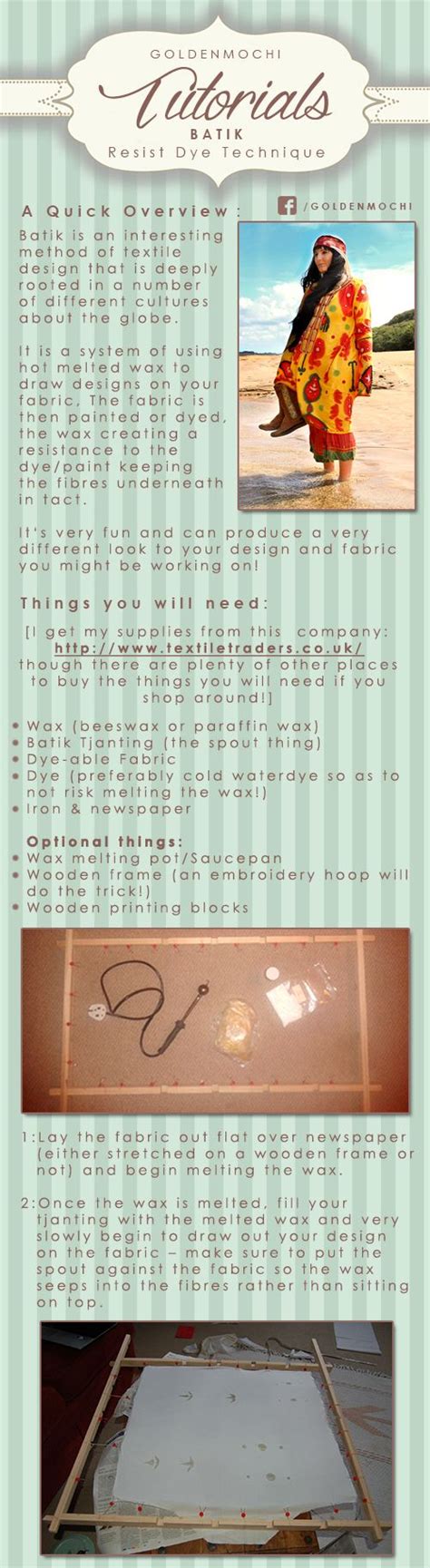 Batik fabric dyeing tutorial part 1