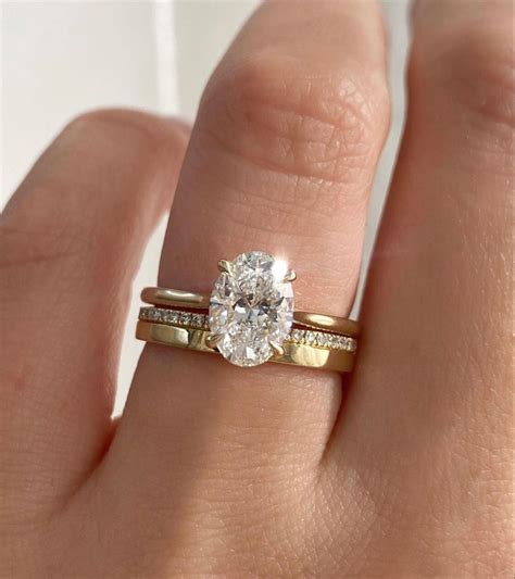 carats oval cut solitaire hidden halo diamond engagement ring