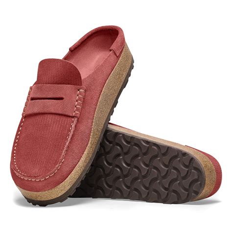 Naples Suede Leather Corduroy Sienna Red | BIRKENSTOCK