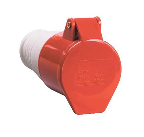 ᐉ Розетка стационарная TechnoSystems 3Р+PЕ 32А 380В IP44 (5500420)