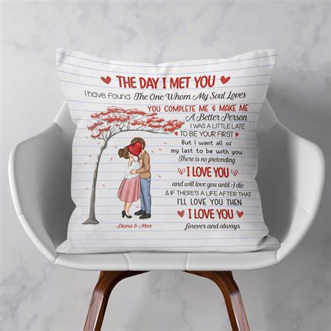 Love You Until I Die – Personalized Pillow – Anniversary Gift For