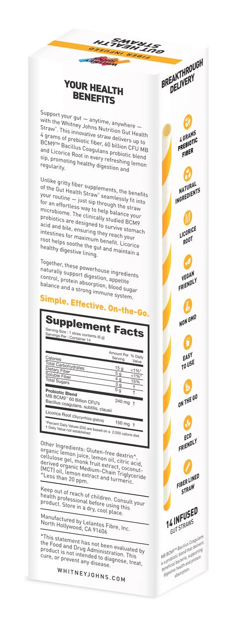 Whitney Johns Gut Health Straws™ – Whitney Johns Nutrition