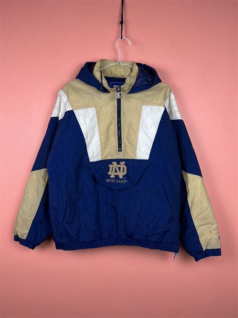 Rare × Starter × Vintage Starter vintage nylon jacket football Notre