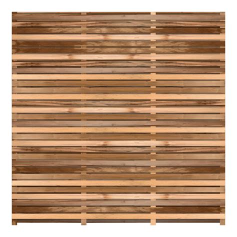 Cedar Double-Sided Slatted Fence Panel - Contemporary Fencing