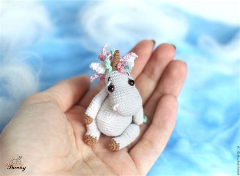 Купить Единорожка амигуруми Руни вязаный единорог - амигуруми, мини ...