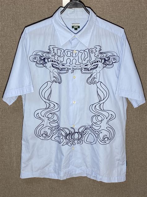 Paul Smith 90s Vintage Paul Smith Sexy Naked Girls Embroidered Shirt