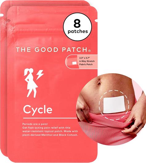 Amazon.com: The Good Patch Cycle Period Pain Patch for Cramps, Natural