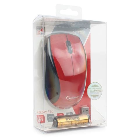 Беспроводная мышь Gembird MUSW-320-R