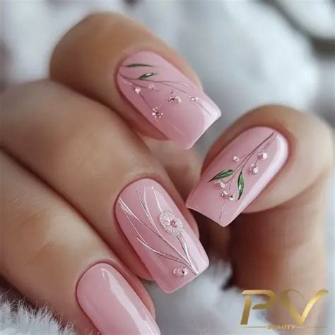 Decoração De Unha Rose - Unhas Rosê: 27 Modelos de Designs Especiais Para Você