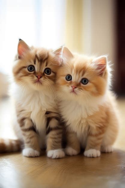 Gatos bonitos relaxando dentro de casa | Foto Grátis