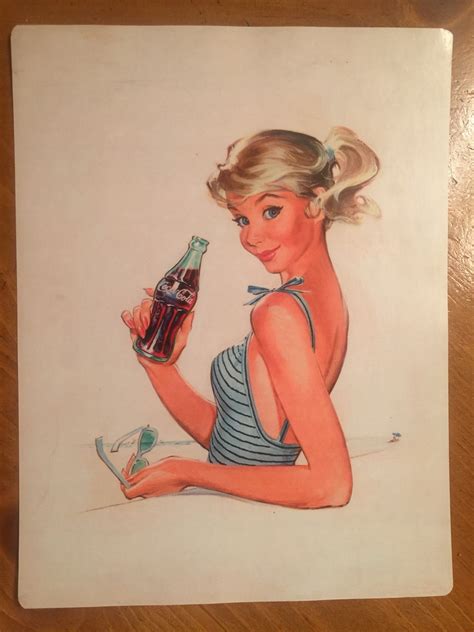 Tin Sign Vintage Coca-Cola Pinup Girl | eBay