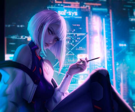 1024x520 Lucy Cool Cyberpunk Edgerunners 1024x520 Resolution Wallpaper