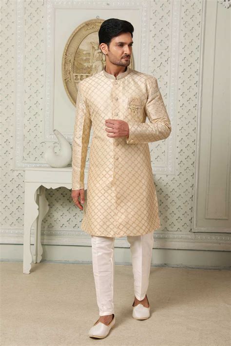 TRADITIONAL SEMI INDO WESTERN SHERWANI – Sudarshansarees