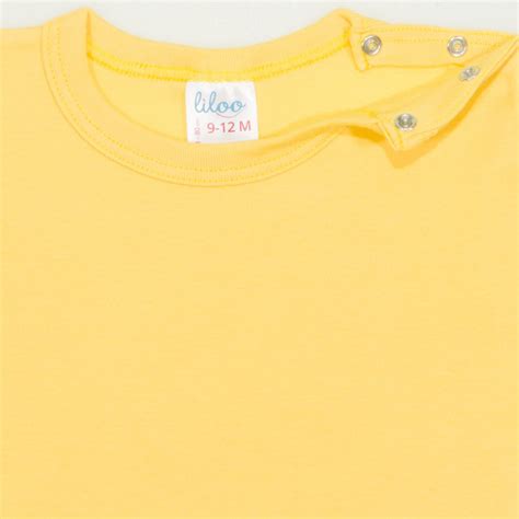 Salopeta maneca scurta si pantaloni scurti minion yellow imprimeu
