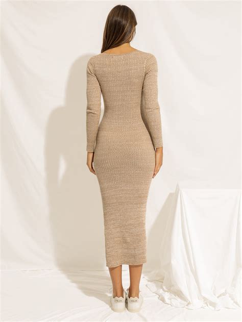 Nude Lucy Paige Dress Oat | Glue Store