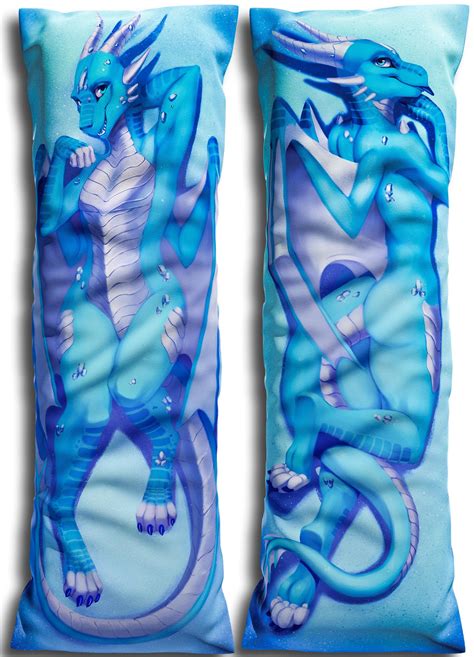 Daki Sapphire Art by Maaia the Blue Dragon Dakimakura Furry Body Pillow