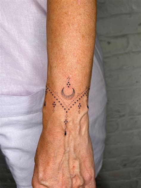 crescent moon tattoo designs  wrist