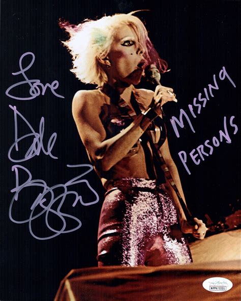 DALE BOZZIO Signed 8x10 Photo MISSING PERSONS Lead Singer Autograph JSA