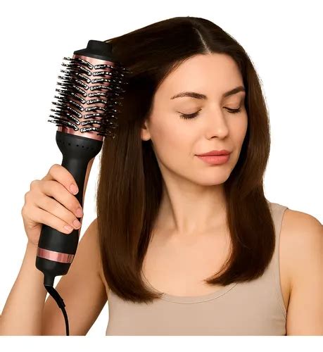 Escova Secadora Giratoria Bivolt - Escova Giratória Secadora Cabelo Profissional Bivolt 1300w ...
