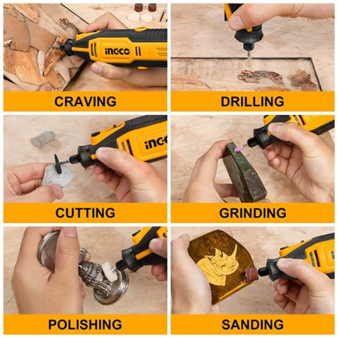 Buy Ingco MG13328 - 3.2 mm, 130W, 109 Pcs Accessories Mini Die Grinder ...