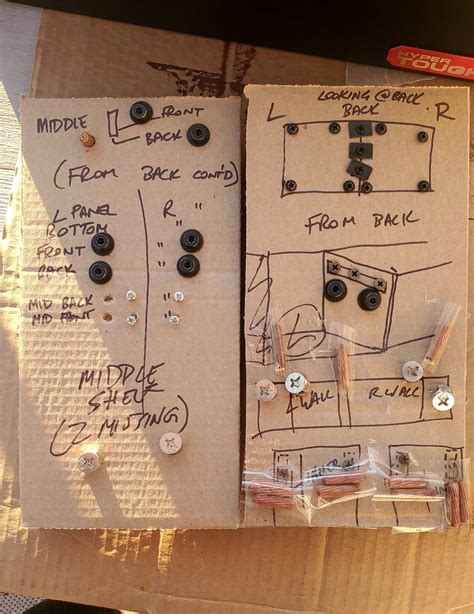 I cannot stress how much this method helps me with assembly/disassembly