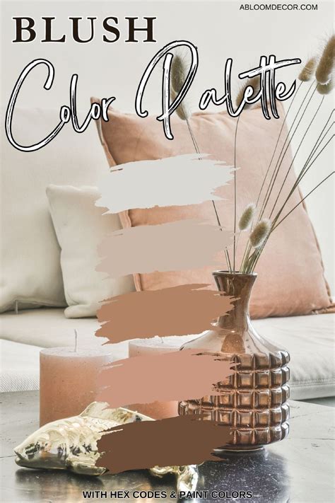 blush pink color palette  paint color matches color palette pink