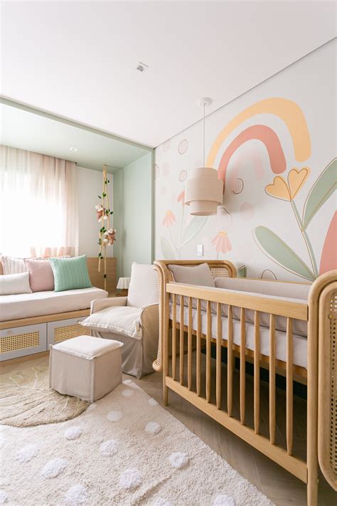 Quarto De Bebe Pintado - Décor do dia: quarto de bebê tem pintura na parede, palhinha e tons ...
