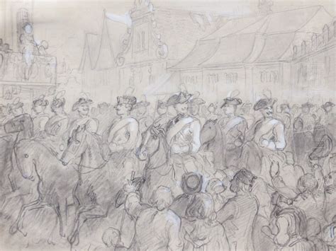 Henri Félix Emmanuel PHILIPPOTEAUX, Défilé militaire & scène de ...