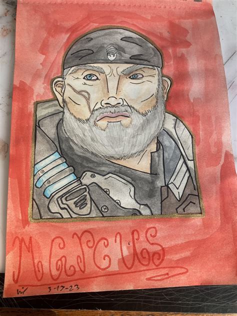 My Marcus paining : r/GearsOfWar