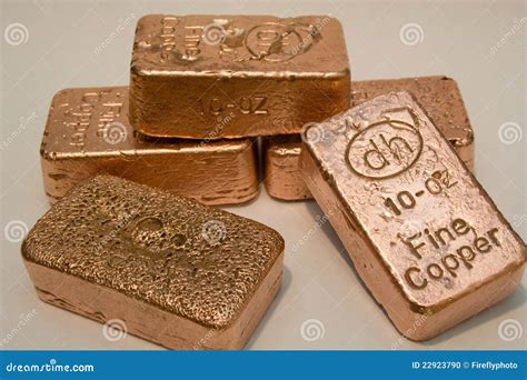 10 Ounce Pure Copper Bullion Bars Editorial Image | CartoonDealer.com ...